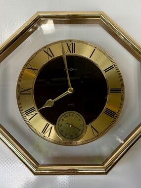 MCM Gold Octagonal Wall Clock by Howard Miller – Made in Japan